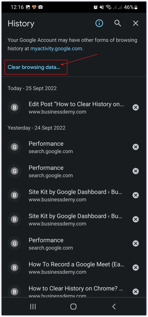 How to Clear History on Chrome on Android image 04