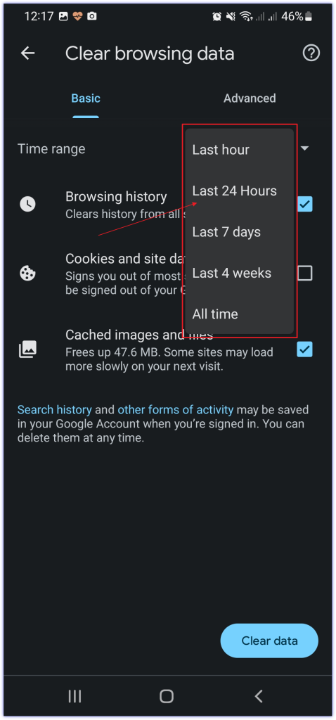 How to Clear History on Chrome on Android image 06