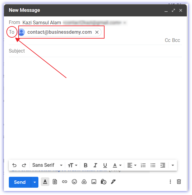 How to attach an email in Gmail 06