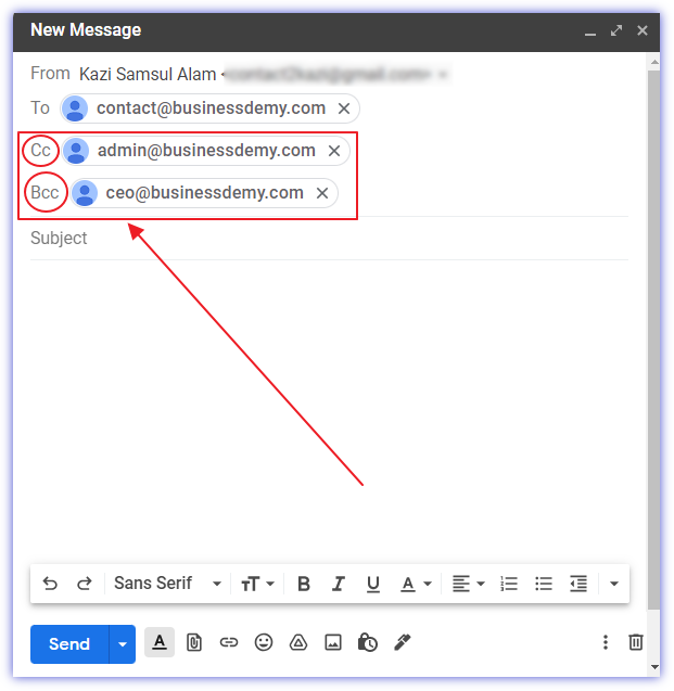 How to attach an email in Gmail 07