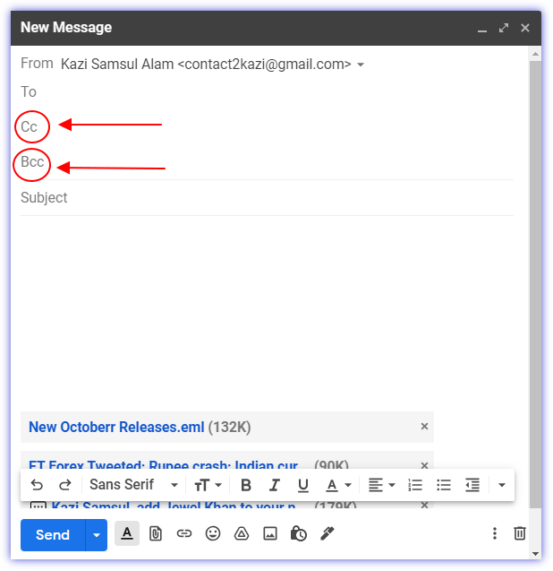 How to attach multiple email in Gmail 04