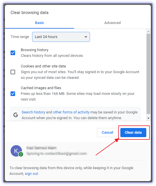 How to clear history on Chrome browser in Windows image 08