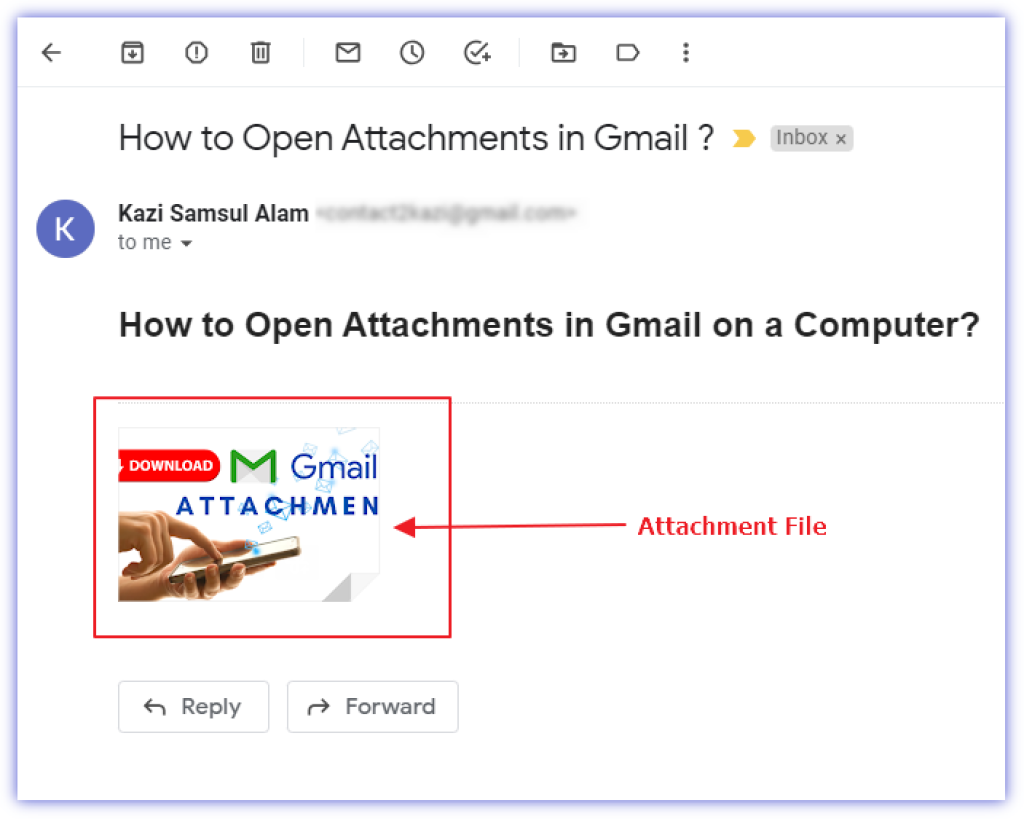 How to open Attachments in Gmail on computer 06